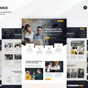 Finsurance – Insurance Agency & Finance Elementor Pro Template Kit