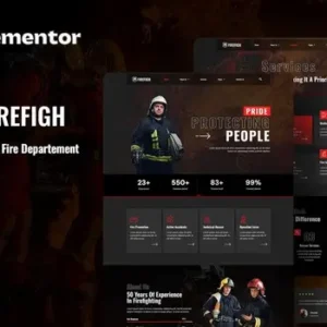 Firefigh – Firefighter & Fire Department Elementor Template Kit