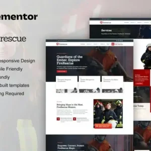 FireRescue – FireFighter & Fire Department Elementor Template Kit