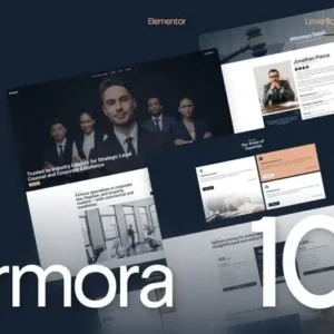 Firmora – Modern Professional Law Firm & Attorney Elementor Template Kit