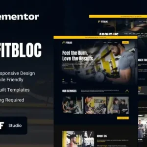 Fitbloc – Fitness & Wellness Elementor Template Kit