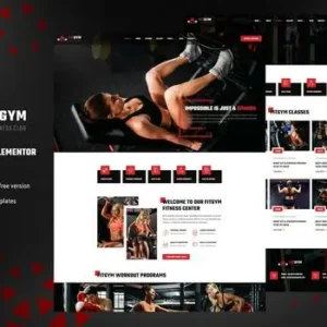 FitGym – Fitness & Gym Elementor Template Kit