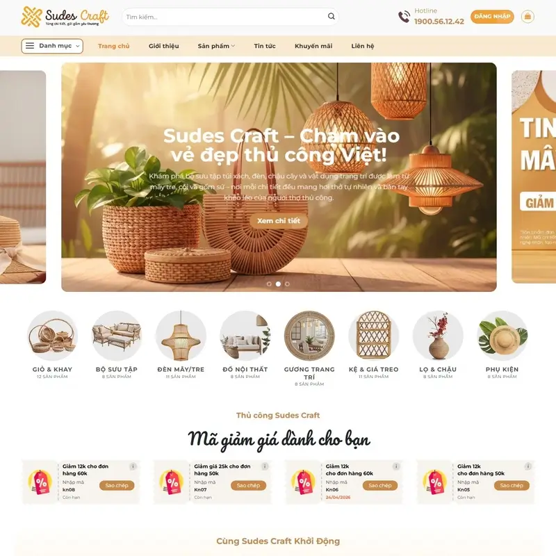 Web thủ công mỹ nghệ Sudes